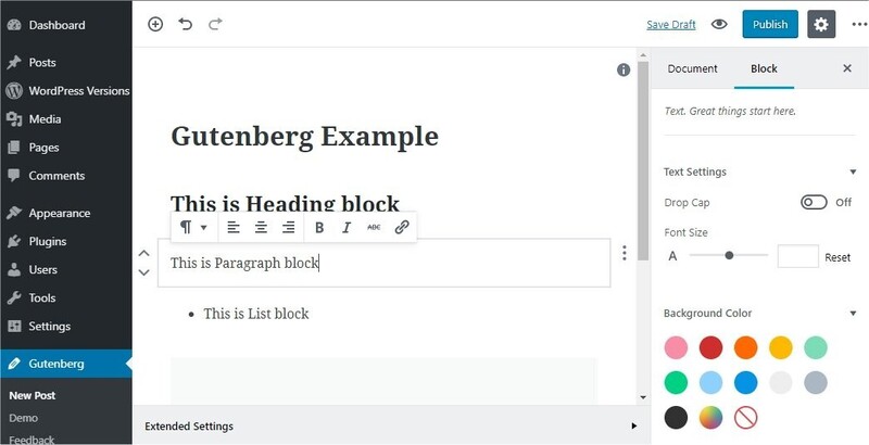 Sử dụng Gutenberg làm biên tập viên 2